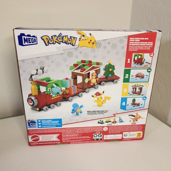 Mega Pokémon Building Toy Set Holiday Train - Picture 2 of 6